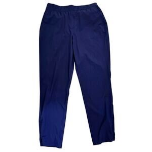 Tommy Bahama Women's Golf Pants Sz Medium Navy Blue Pull On Zip Ankle Pickleball